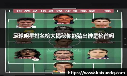 足球明星排名榜大揭秘你能猜出谁是榜首吗